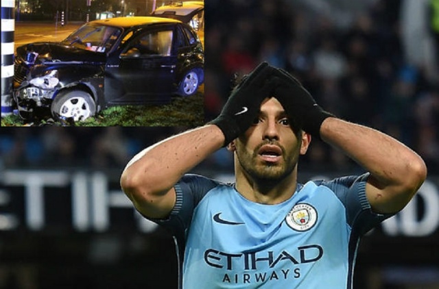 Bulgaria Manchester City Footballer Sergio Aguero Injured in a Car Crash in Amsterdam