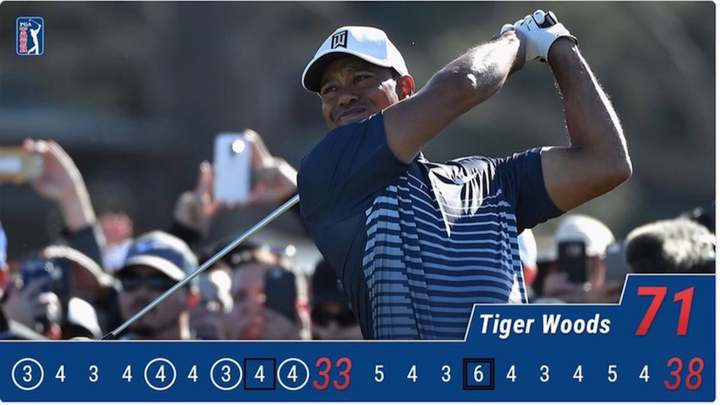 Tiger Wood makes the cut at Torrey Pines