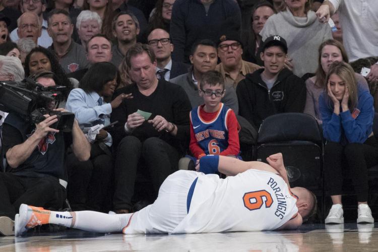 The worst would be Kristaps Porzingis suffering a major injury that could potentially require surgery and keep him sidelined anywhere from 10 months to a full year