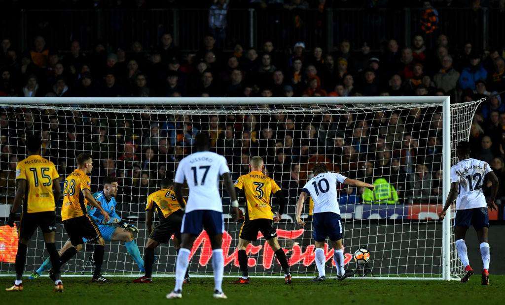 Spurs equalise at Newport County