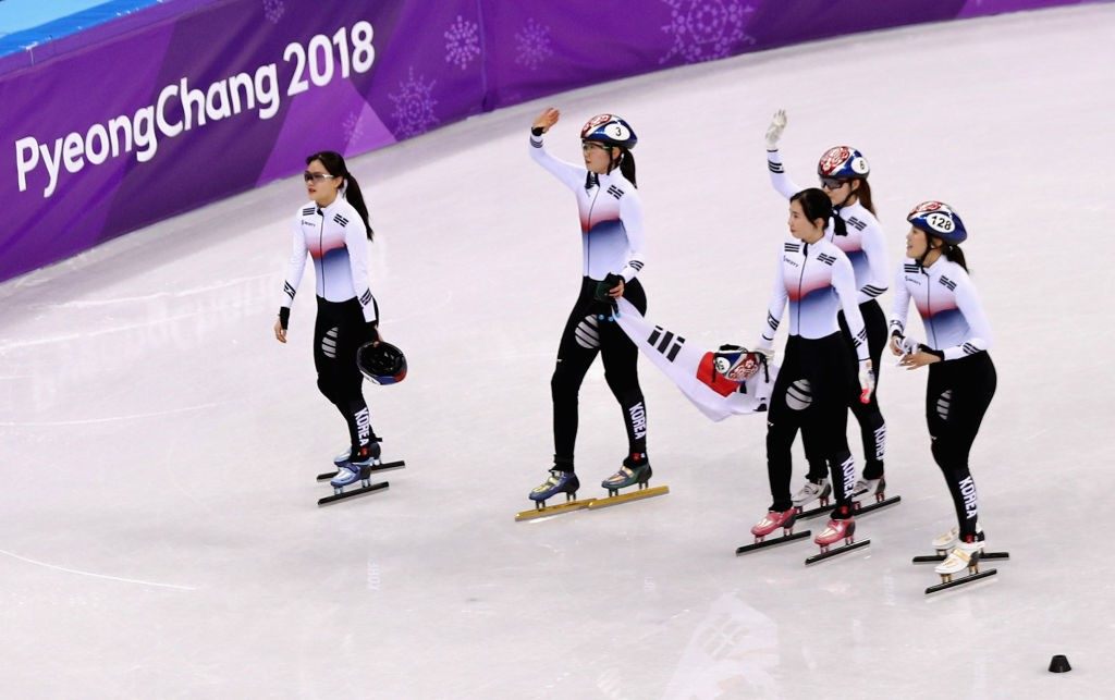 OLYMPICS     South Korea wins penalty-filled 3,000 relay in short track     
       As veteran observers of the chaotic sport say'That's short track