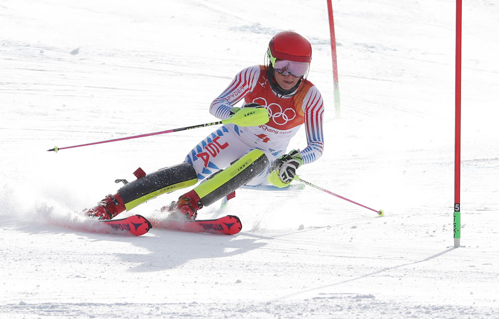 One day after winning gold Mikaela Shiffrin misses podium by.08 seconds