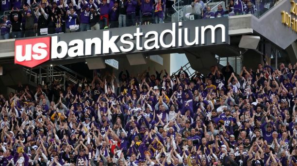 Jan 14 2018 Minneapolis MN USA Fans cheer during the first quarter in the NFC Divisional Playoff football game between the Minnesota Vikings and the New Orleans Saints at U.S. Bank Stadium. Mandatory Credit Brace Hemmelgarn-USA TODAY Sports- 105437