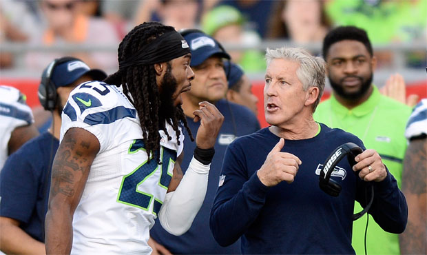 By staying in the NFC West Richard Sherman will play against the Seahawks twice a year