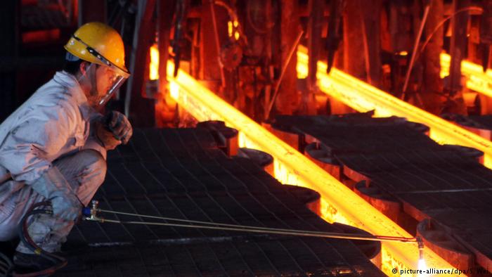 A steel plant in China