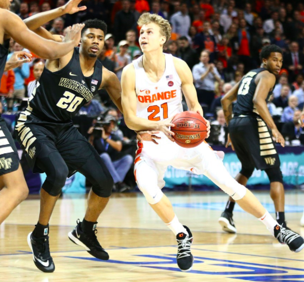 Freshman Marek Dolezaj led the Orange with a career-high 20 points in last night's victory over Wake Forest