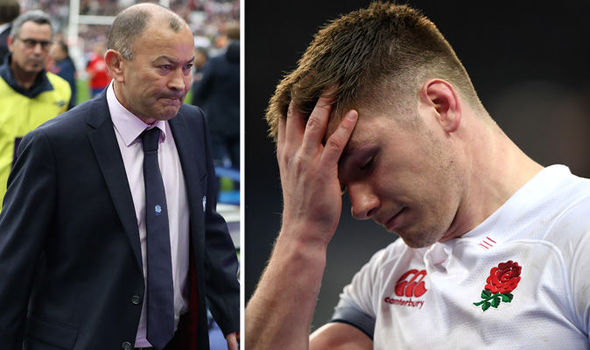 England rugby coach Eddie Jones and captain Owen Farrell