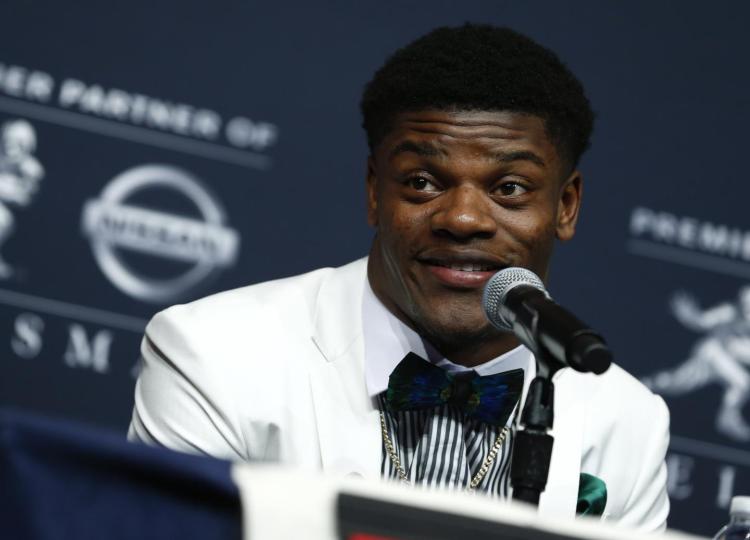 Lamar Jackson Louisville's leader won the Heisman Trophy two years ago as dynamic mobile quarterback and was a finalist again this past year