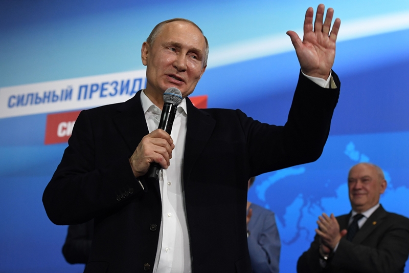 Vladimir Putin storms to landslide election win, to lead Russia for another six years