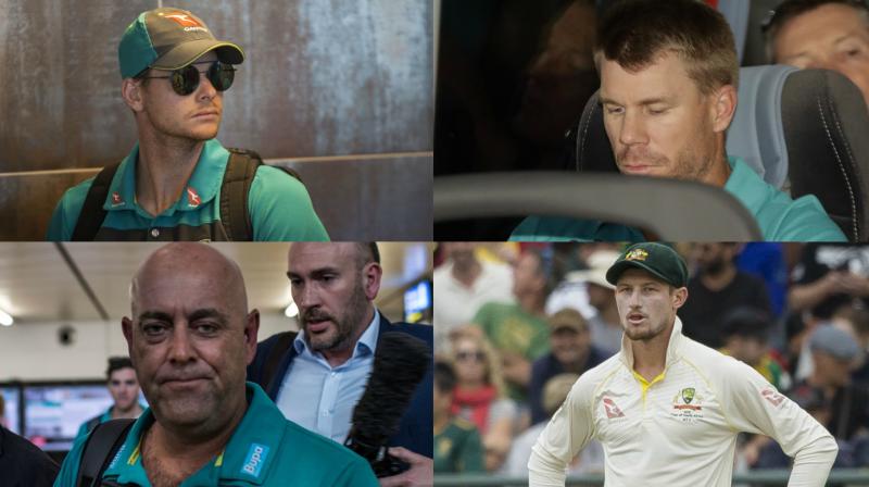 While Darren Lehmann will continue in his role as Australian men's team coach Steve Smith David Warner and Cameron Bancroft are suspended and won't feature in the fourth Test versus South Africa in the wake of ball-tampering row