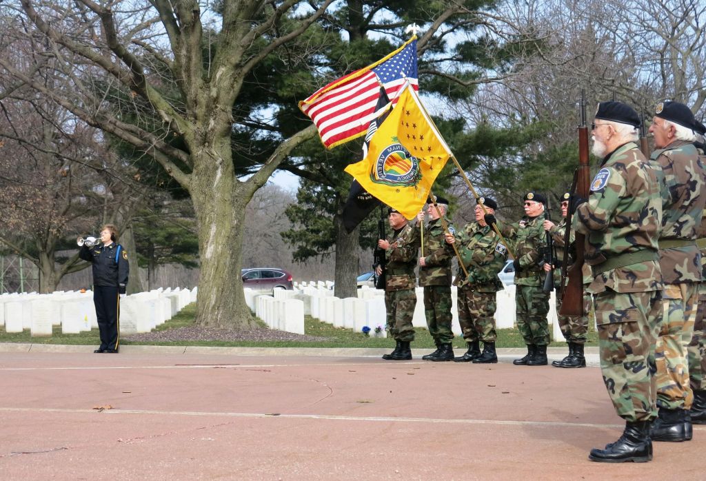 'Taps during the Vietnam War Veterans Day ceremony