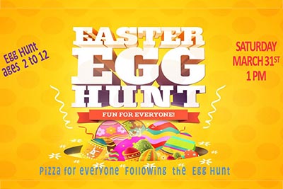 The Dublin Church of God presents Easter Egg Hunt for ages 2 to 12 on Saturday