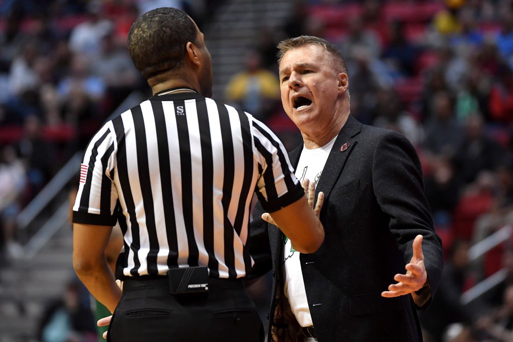 The end of the Wichita State Marshall game took about a year and fans were furious