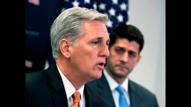 Trump sees ally in possible House leader'My Kevin McCarthy