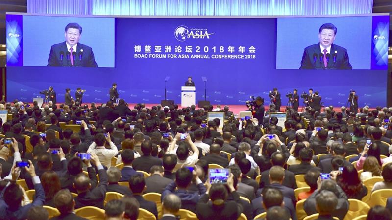 During his speech at the Boao Forum for Asia Xi Jinping said China's economy'will only open wider