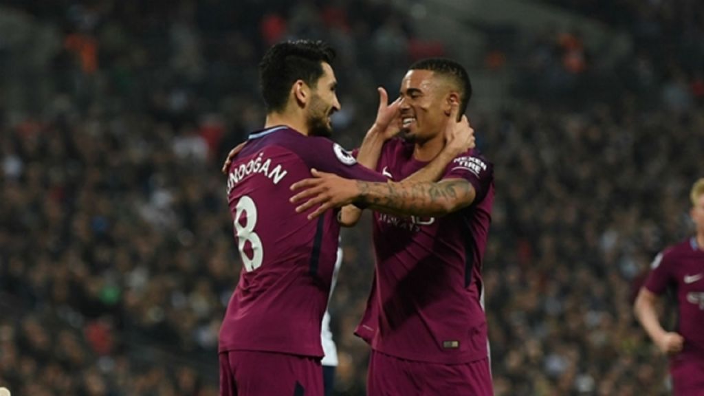 Ilkay Gundogan and Gabriel Jesus