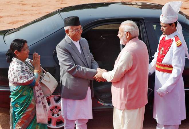 Modi Oli hold talks India agrees to open waterways rail link to Kathmandu