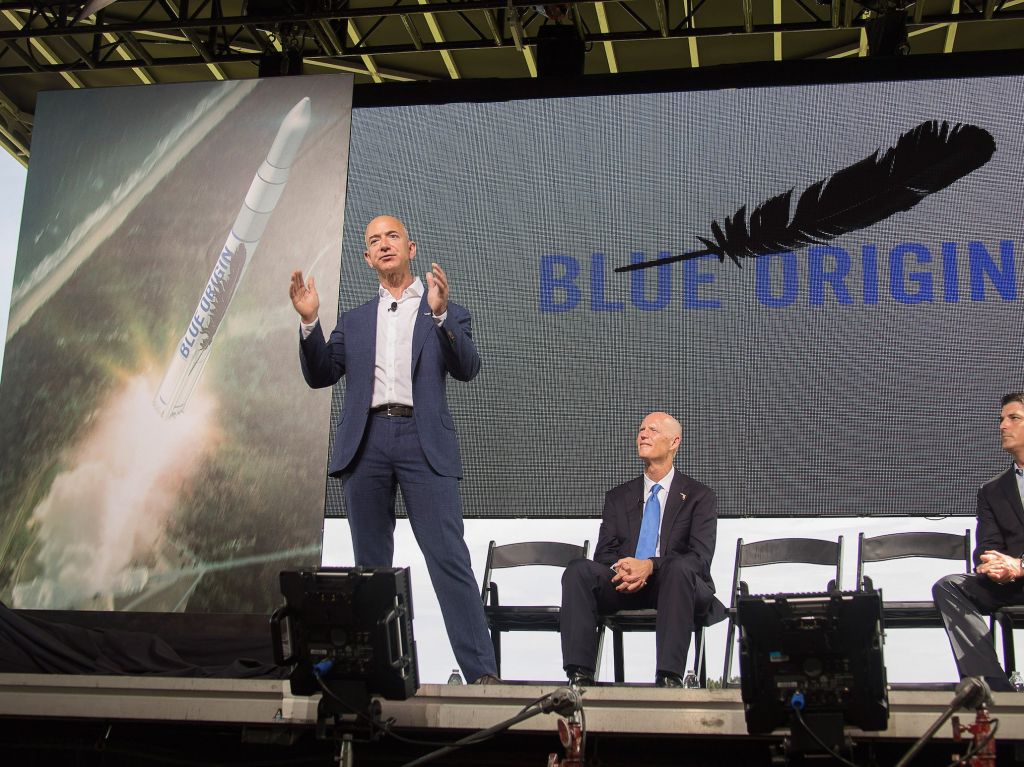 Jeff Bezos Amazon Blue Origin