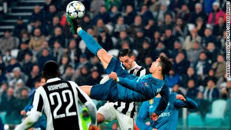 Cristiano Ronaldo seemed to hang in the air for an eternity