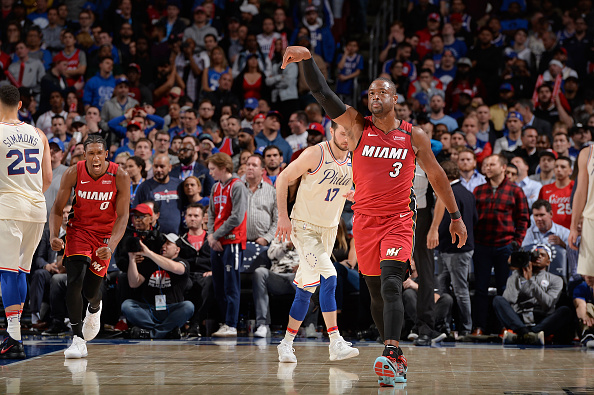 Dwyane Wade scores 28 points as Heat win to even series with Sixers