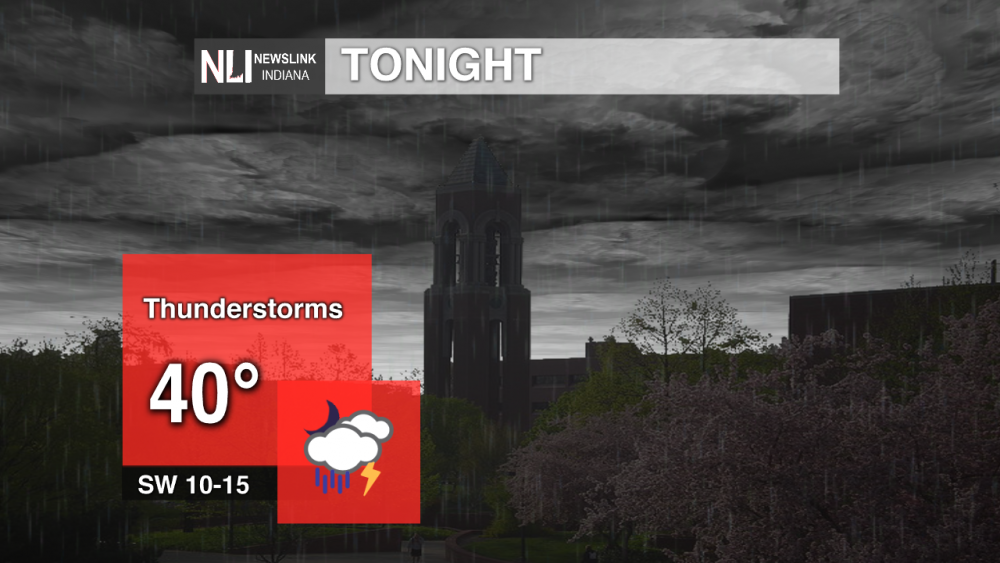 Strong thunderstorms possible tonight, Tuesday