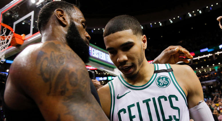 LeBron James and Jayson Tatum