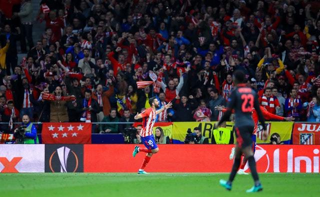 Diego Costa's strike lifts Atletico to win over Arsenal, cements spot in Europa final