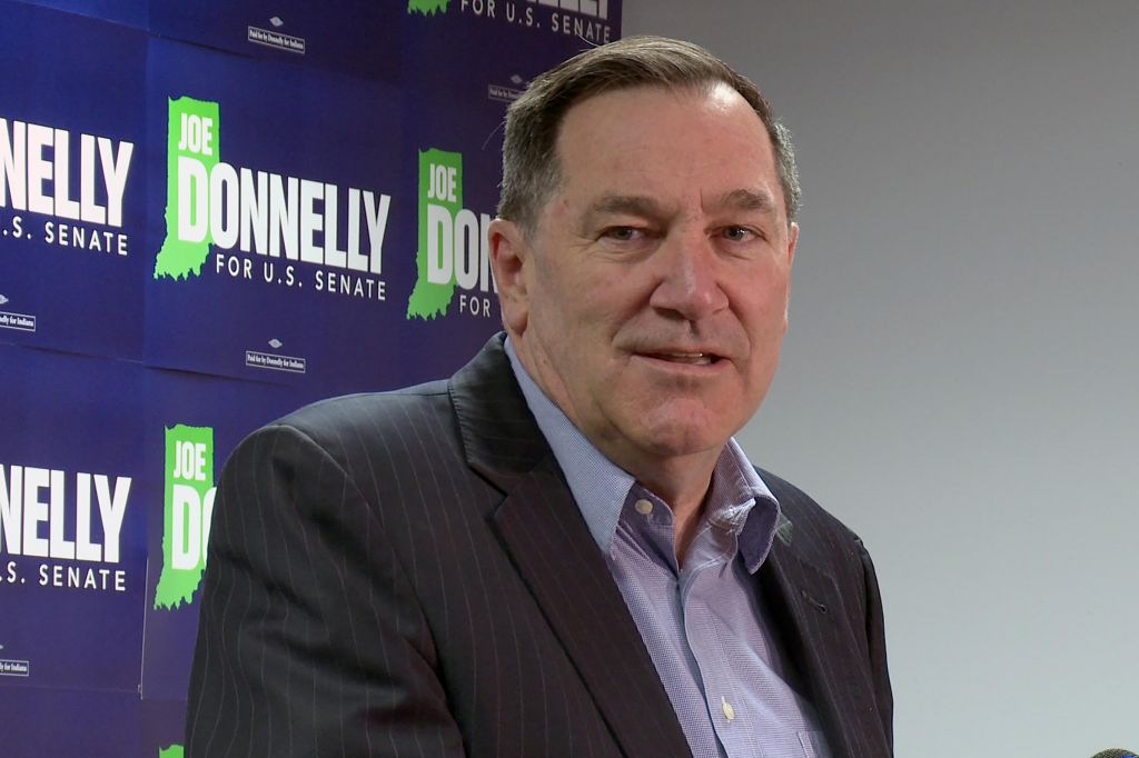 Sen. Joe Donnelly says he's ready for a fight against Republican Senate candidate Mike Braun