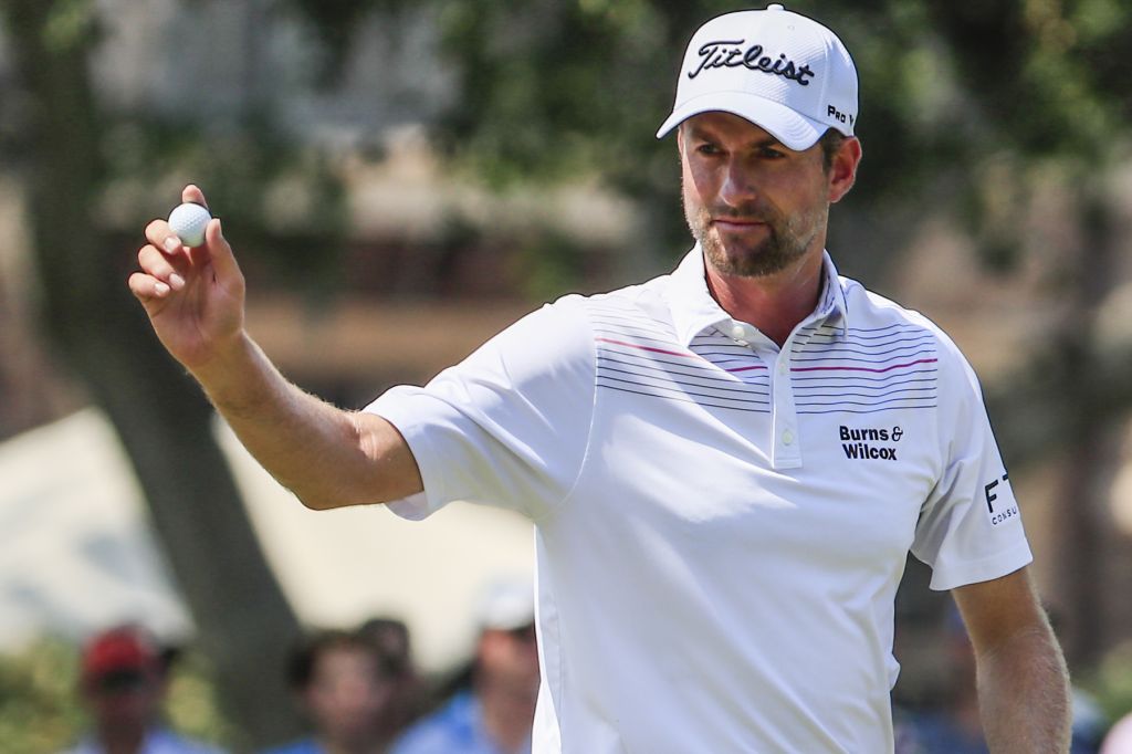 Players leader Webb Simpson fell one hole short of historic day