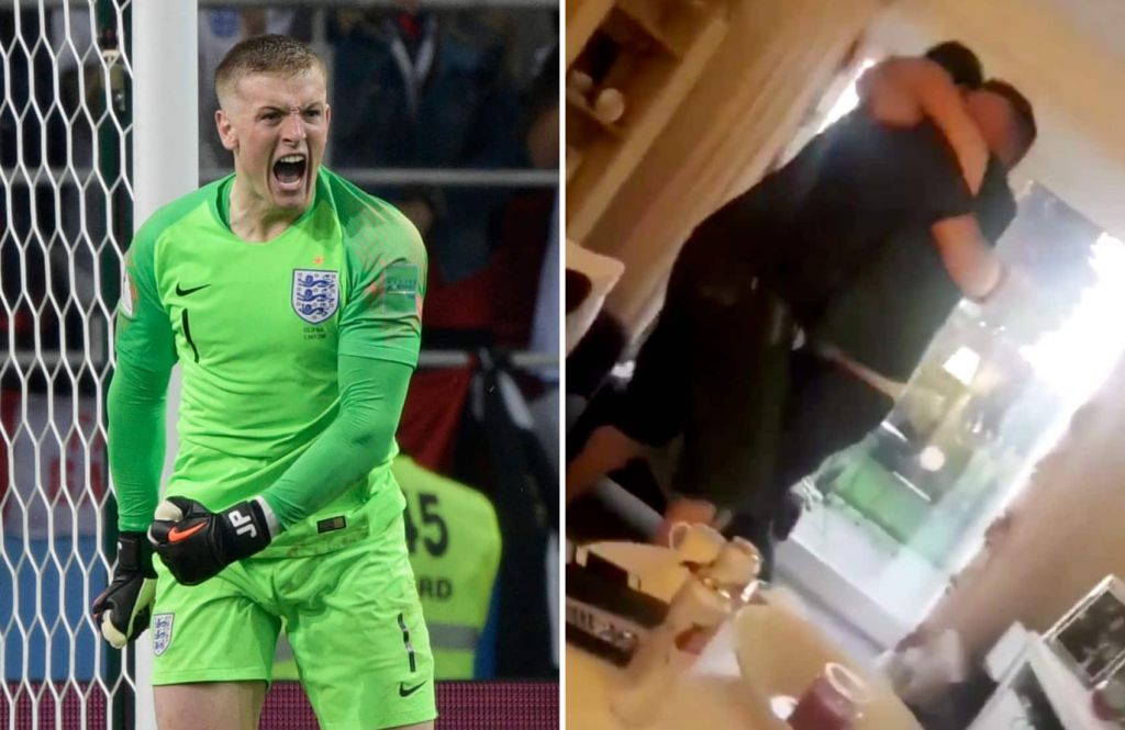 Jordan Pickford's future father-in-law showed how proud he was of the England goalkeeper