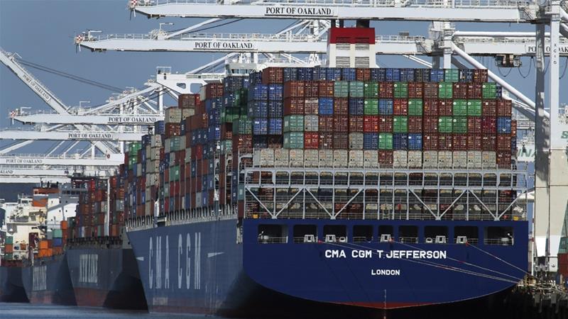 The United States trade deficit in goods with China hit a record $375.2bn in 2017