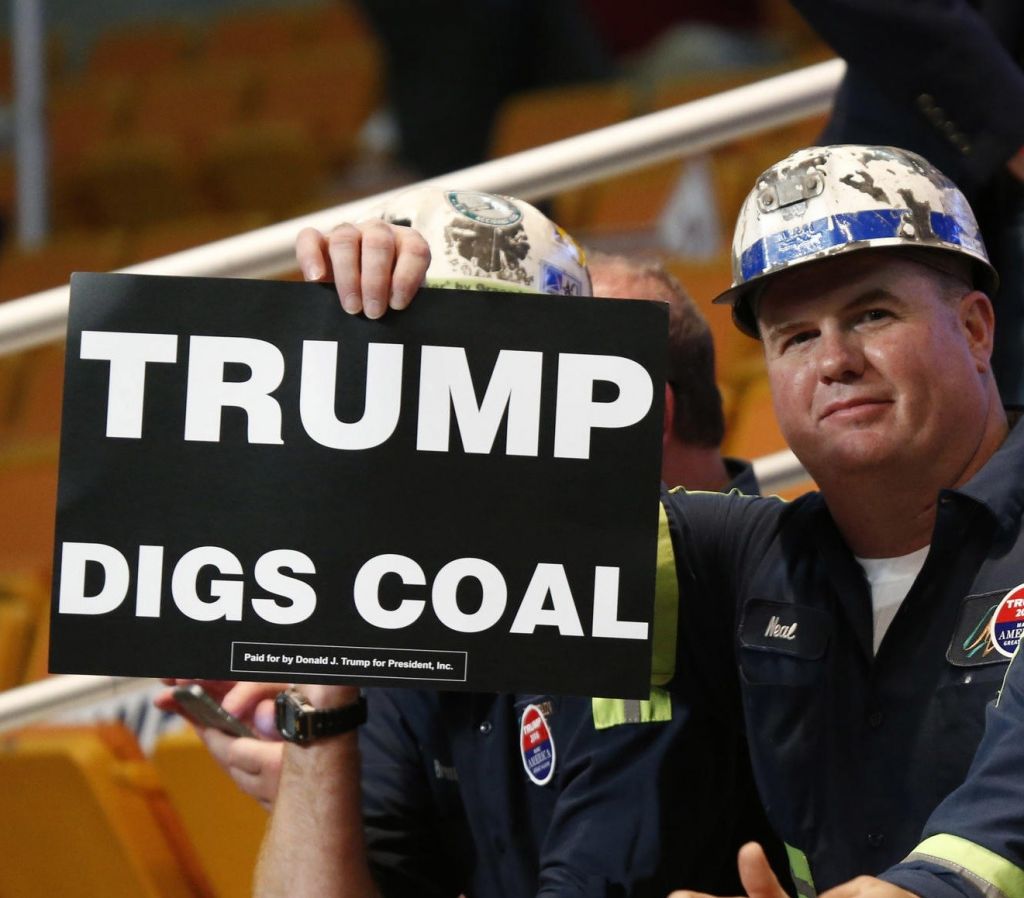 Trump digs coal