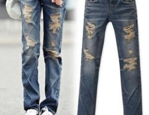 Distressing Jeans