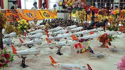 Unique temple in India where devotee offers toy planes to god