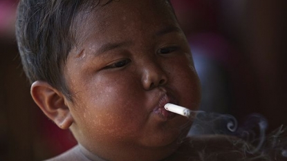 5 year old toddler quits cigarettes, now fighting with overweight