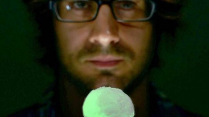 World’s first glowing ice-cream