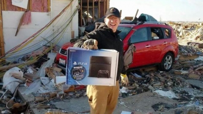 Man lost home but saved PS4