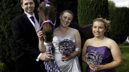 Girl asked permission from horse to get married with her man