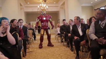 Amazing wedding, Ironman and Batman came to ruin it