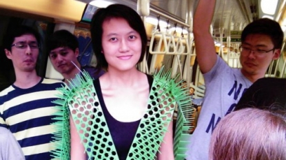 Spiked vest, gives you space in crowded public transport