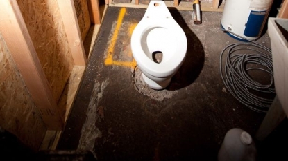 A toilet that was used by the Adolf Hitler found in repair garage