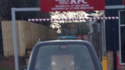 A van carrying coffin found going to chicken shop, KFC