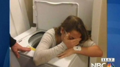 Girl got stuck in washing machine while playing the game ‘hide and seek’