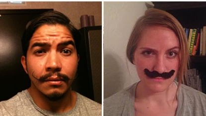 Woman re-enacted the portraits with ‘killer moustache’ of a man who has her lost iPhone