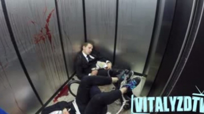 Extreme terrifying lift prank video