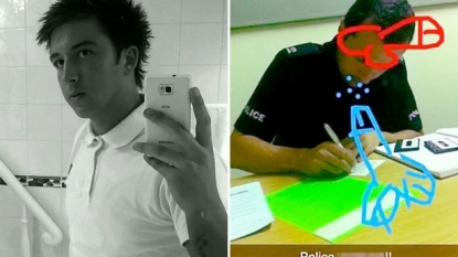 Builder fined with £500 for drawing penises on the photo of a police officer