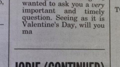 Man wrote amazing notes in newspaper column on valentine day for his girl