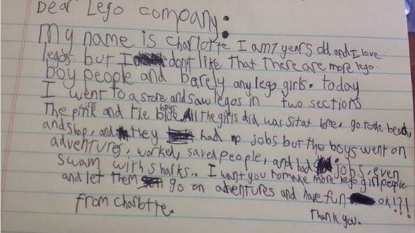 Seven year old girl written a letter to increase the numbers of adventures ‘girl LEGO’