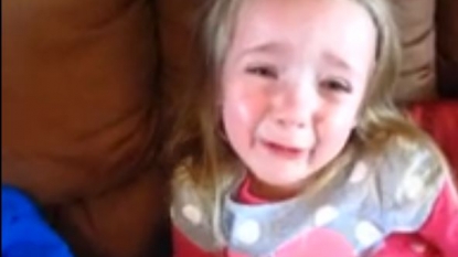 Girl bursts in tears when she came to know that she will be age 4 next day