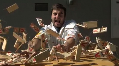 Brave or Stupid: Man hits on 150 mousetraps to make a video